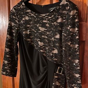 Women Black Midi Dress